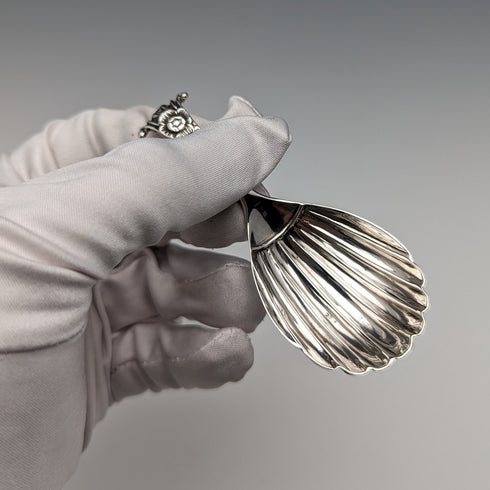 1910 年英國古董純銀茶盒湯匙 WAKELY & WHEELER